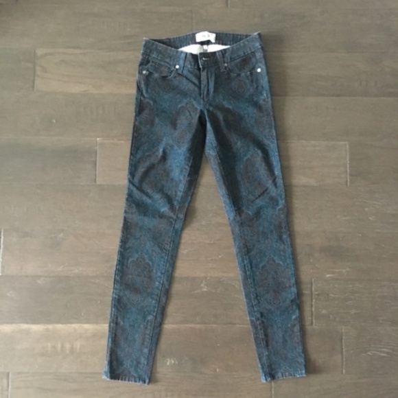 SOLD Paige Verdugo Ultra Skinny Jeans Blue Paisley - Picture 4 of 13